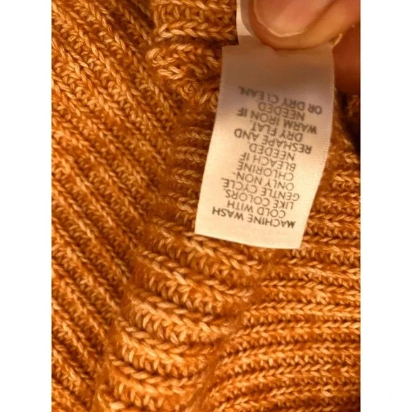 J.Jill Tan Sweater Cardigan Button Front Large Petite V-Neck - Picture 8 of 8